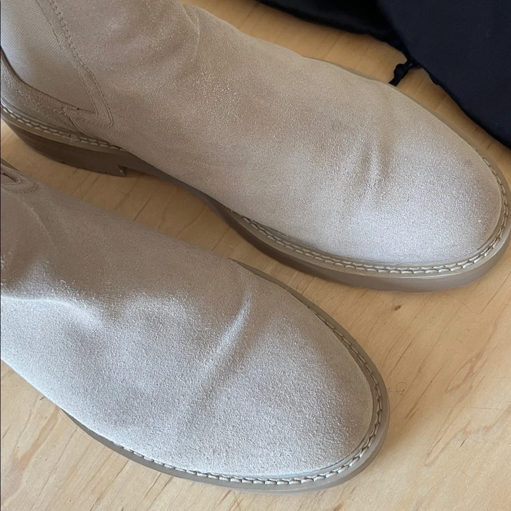 Saint Morta Men's Suede Chelsea Boots - Cream